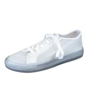 Katy‎ Perry The Glam Women Fashion Sneaker Size 9 Lifestyle White Shimmer Jelly